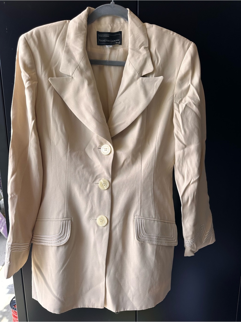 Nanette Lepore Cream Blazer